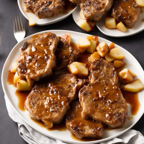Caramel Apple Pork Chops Recipe