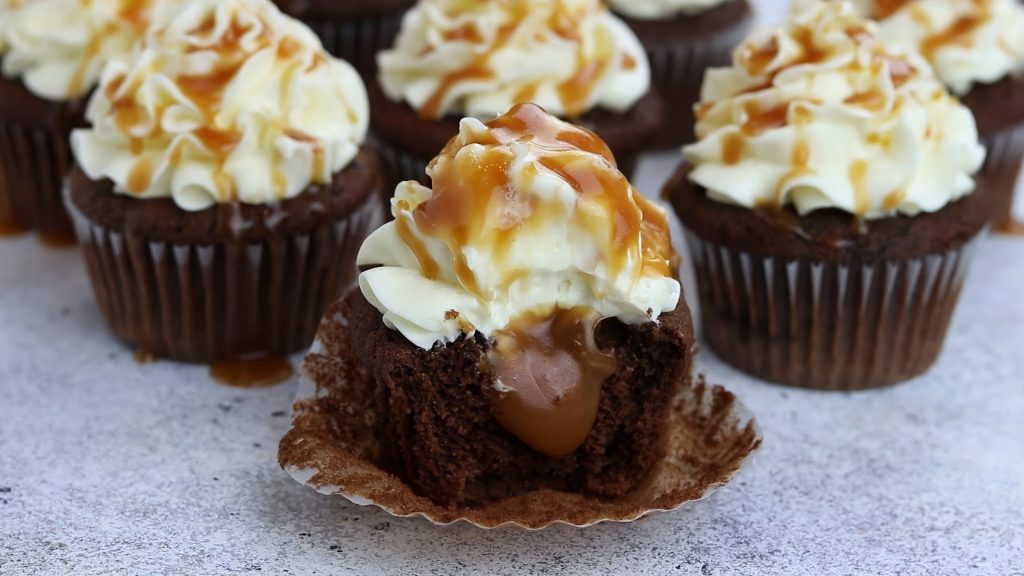 Caramel Button Cupcakes