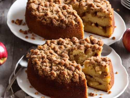 Caramelised Apple Cake with Streusel Topping