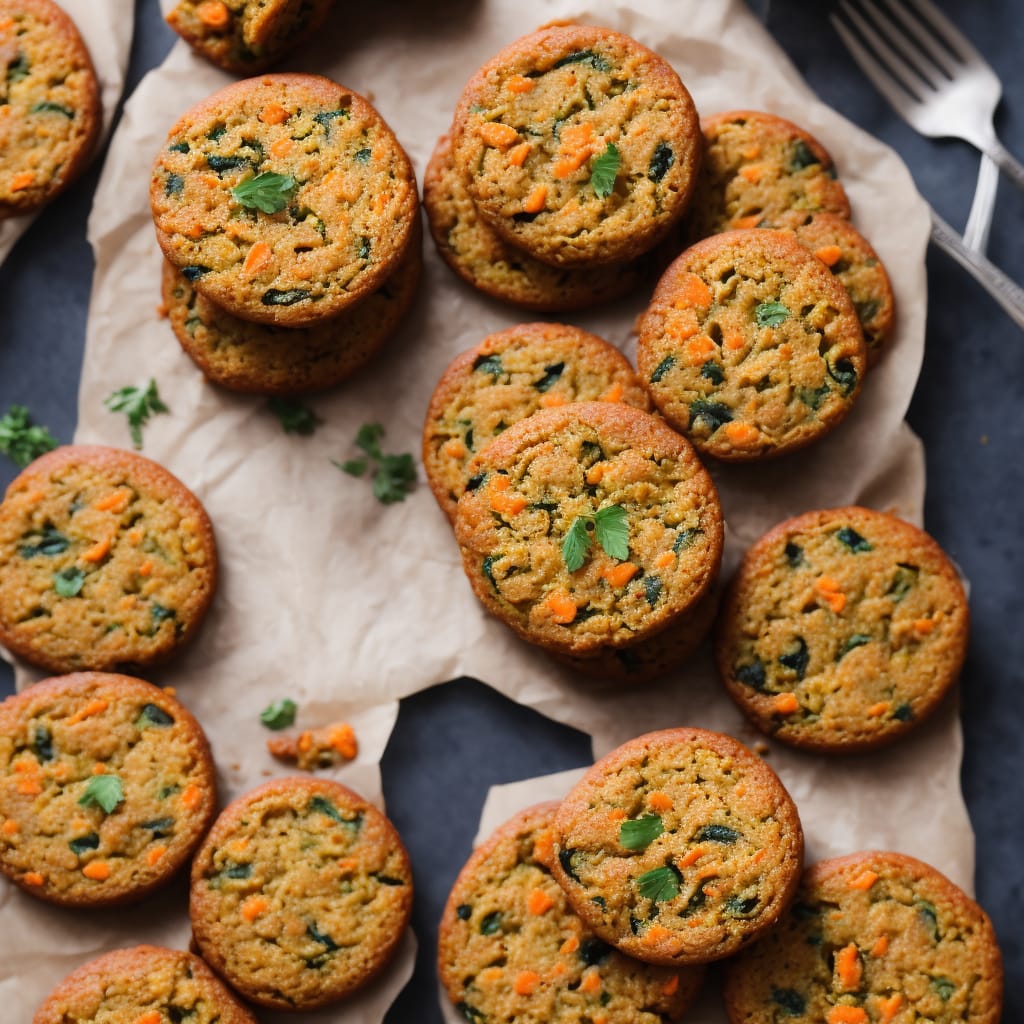 Carrot, courgette & orange cakes