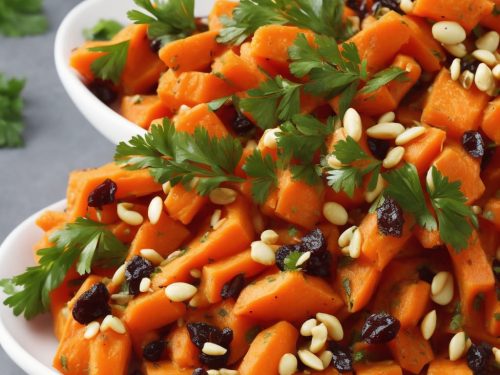 Carrots with Pine Nuts, Raisins & Parsley