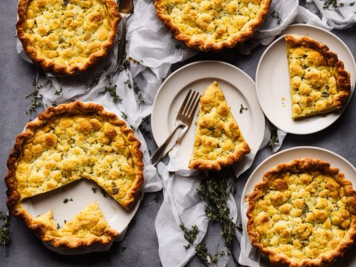 Cauliflower, Leek & Cheddar Pie with Mustard & Thyme Pastry