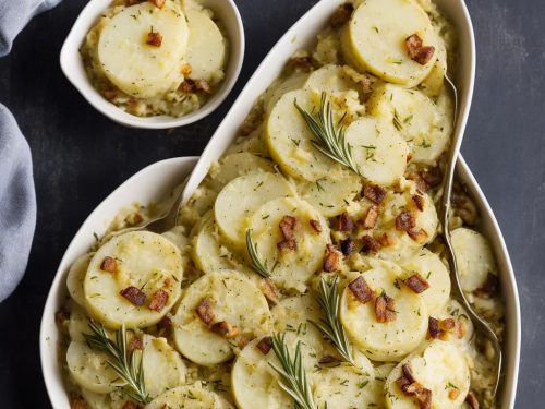 Celeriac, Potato & Rosemary Gratin
