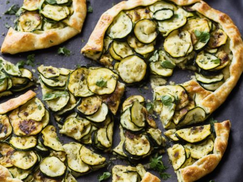 Charred Courgette, Lemon & Goat's Cheese Galette