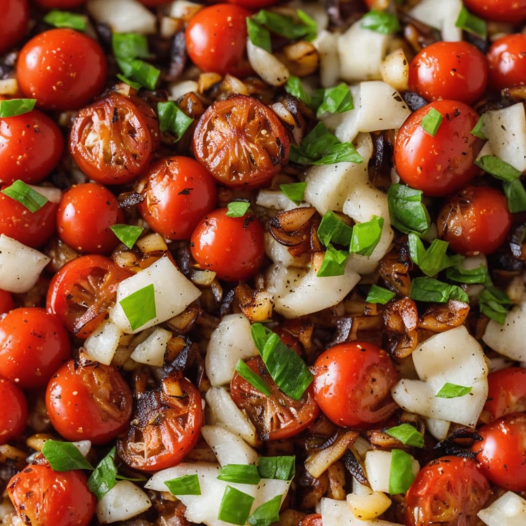 Charred Onion & Tomato Salad