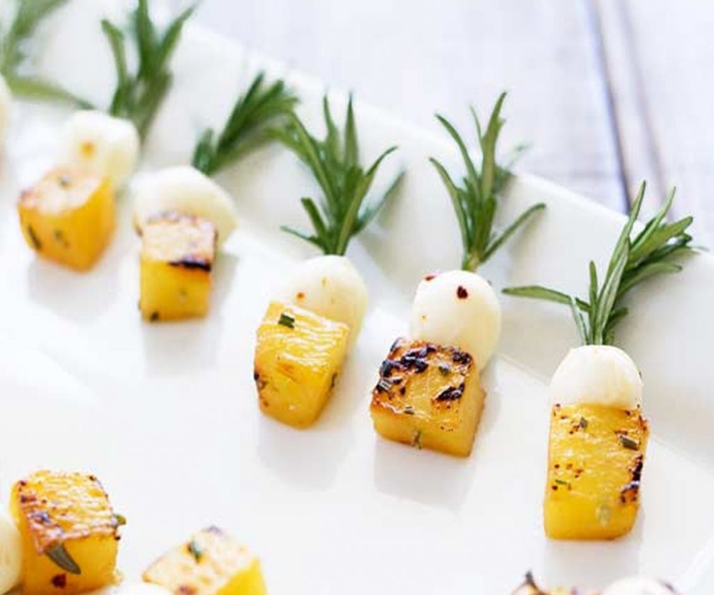 Cheese & Pineapple Canapés