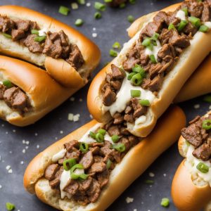 Cheesesteak Hot Dogs - Sugar Dish Me