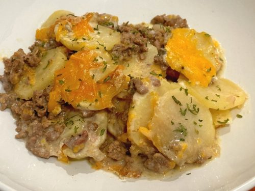 Cheesy Ground Beef and Potatoes