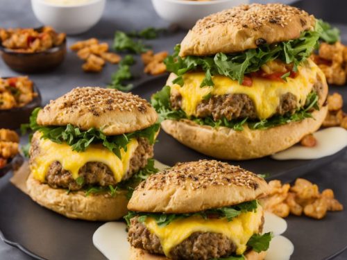 Cheesy Omelette Burgers