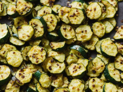 Cheesy Roasted Courgettes