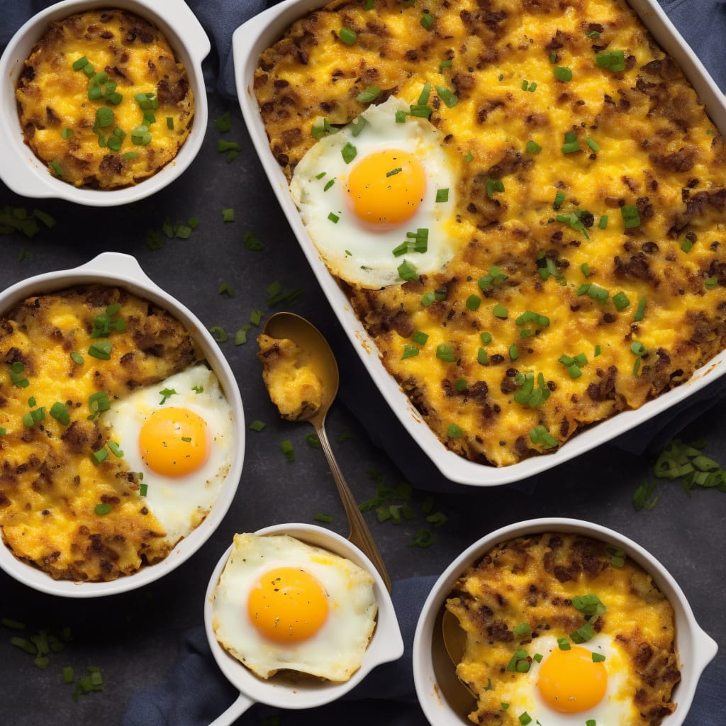 Cheesy Vegetarian Egg Bake