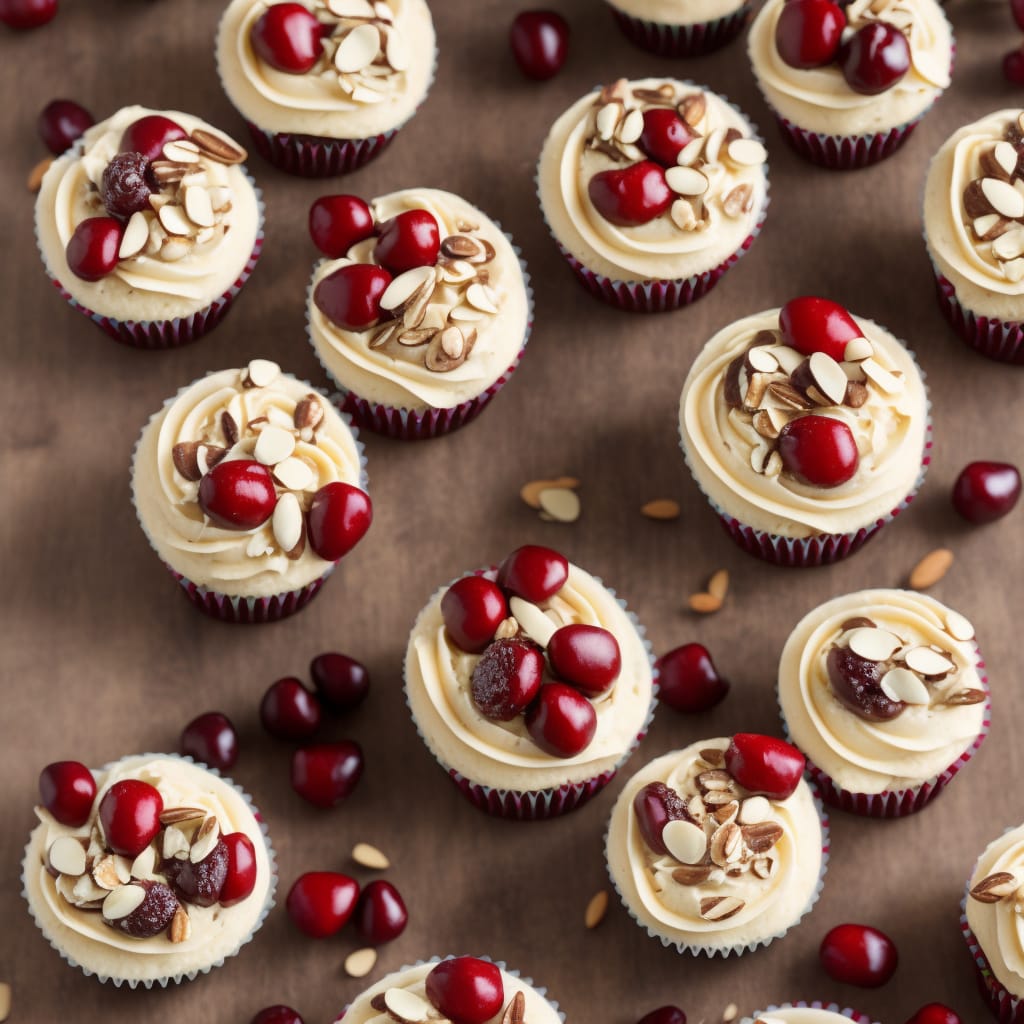 Cherry & almond Easter cupcakes