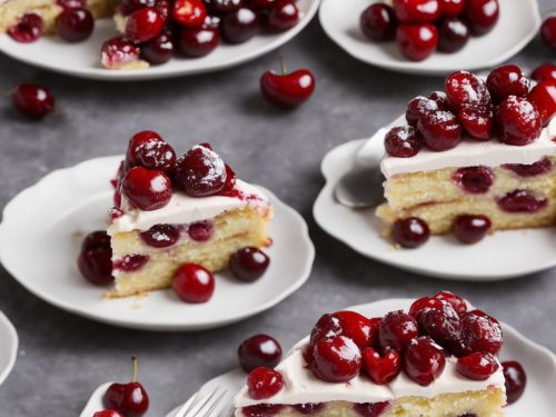 Cherry Bakewell Crêpe Cake
