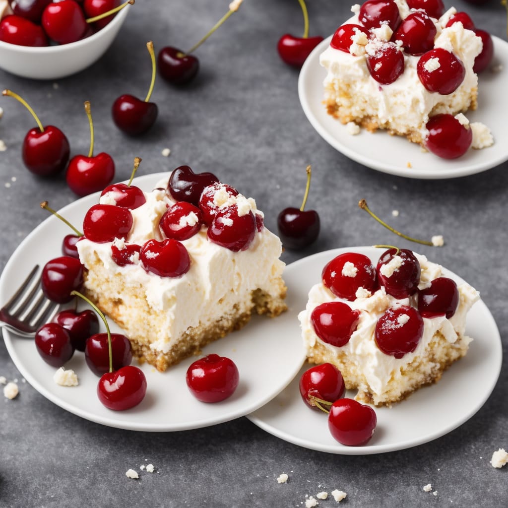 Cherry Angel Cream Cake Recipe