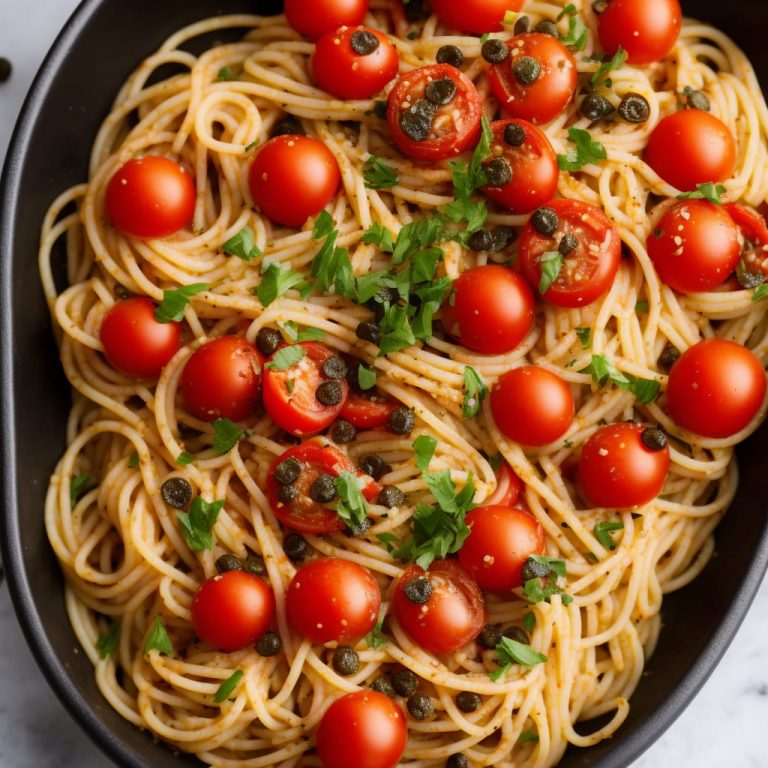 Cherry Tomato & Caper Spaghetti Recipe | Recipes.net