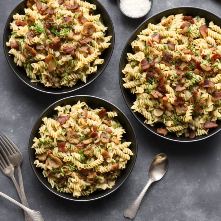 Chestnut Mushroom, Fennel & Bacon Fusilli Recipe