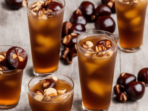 Chestnuts in Cognac Vanilla Syrup
