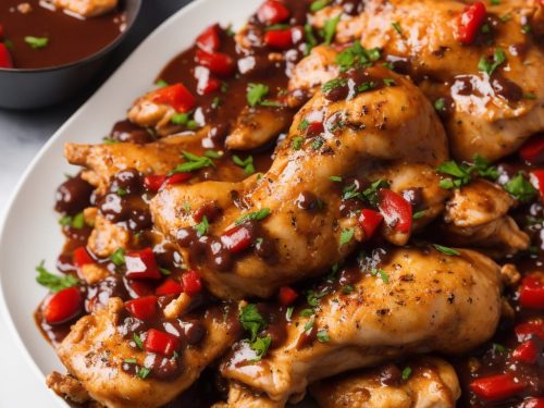 Chicken and Red Wine Sauce