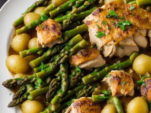 Chicken Fricassée with New Potatoes & Asparagus