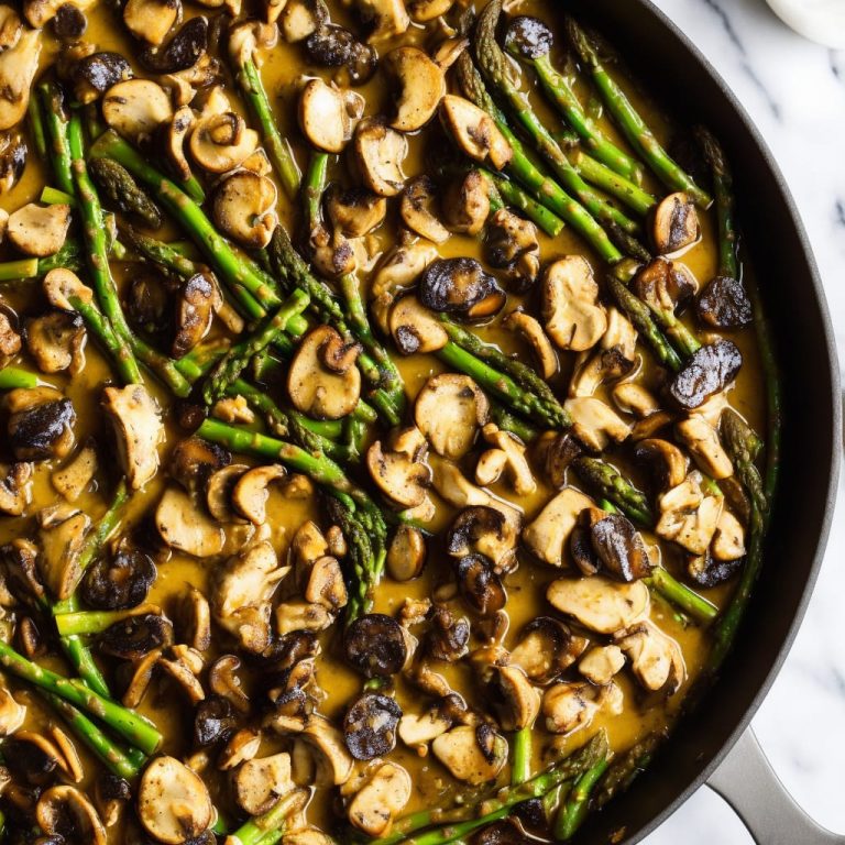 Chicken, Morel Mushroom & Asparagus OnePan Pie Recipe