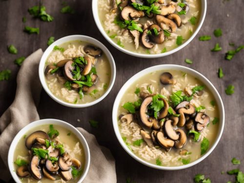 Chicken, Mushroom, and Rice Soup