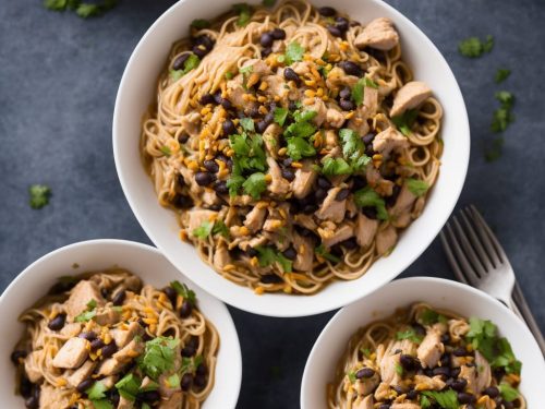 Chicken Noodles with Black Bean Sauce