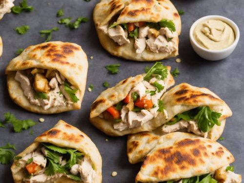 Chicken Pitta Pockets with Hummus Drizzle