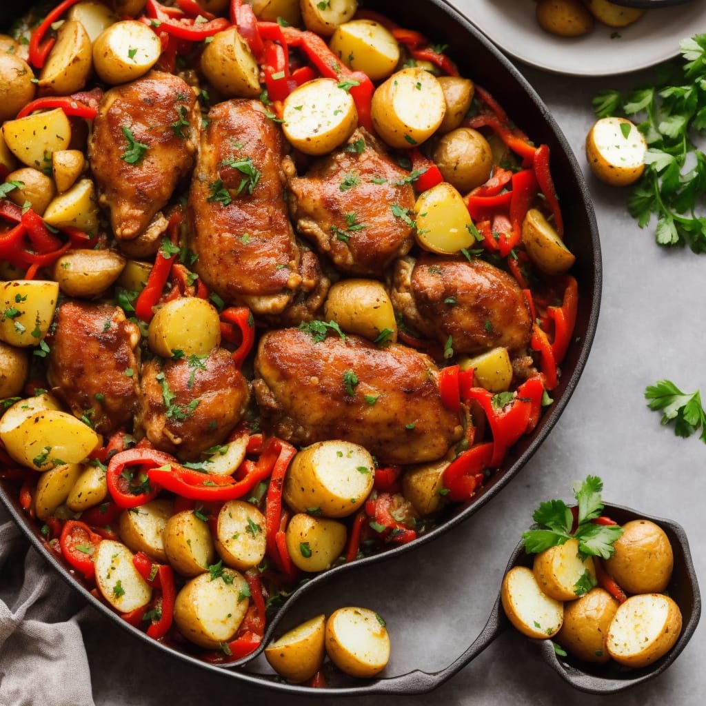 Chicken, Sausage, Peppers, and Potatoes Recipe