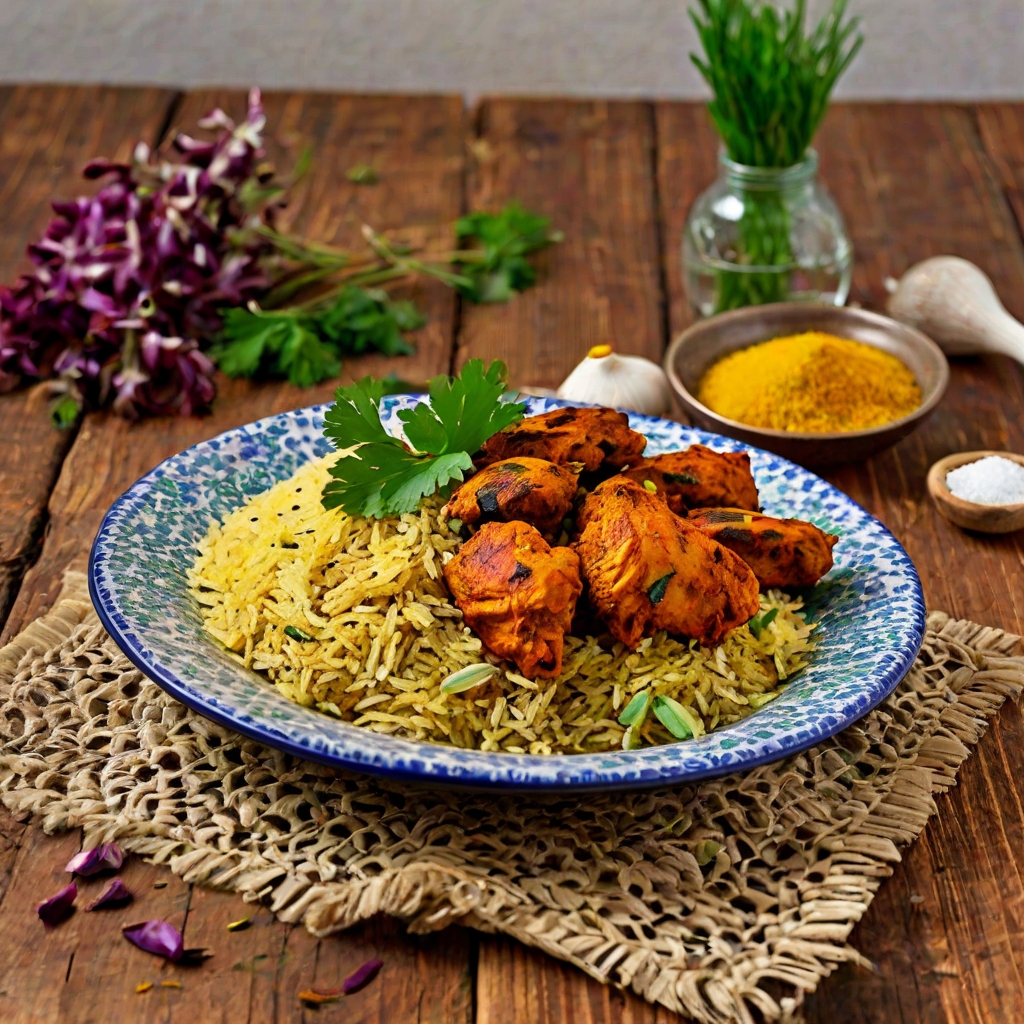 Chicken Tikka with Spiced Rice