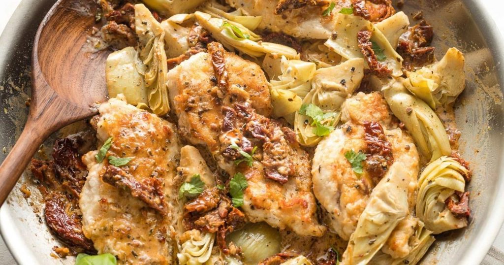 Chicken with Artichokes and Sundried Tomatoes