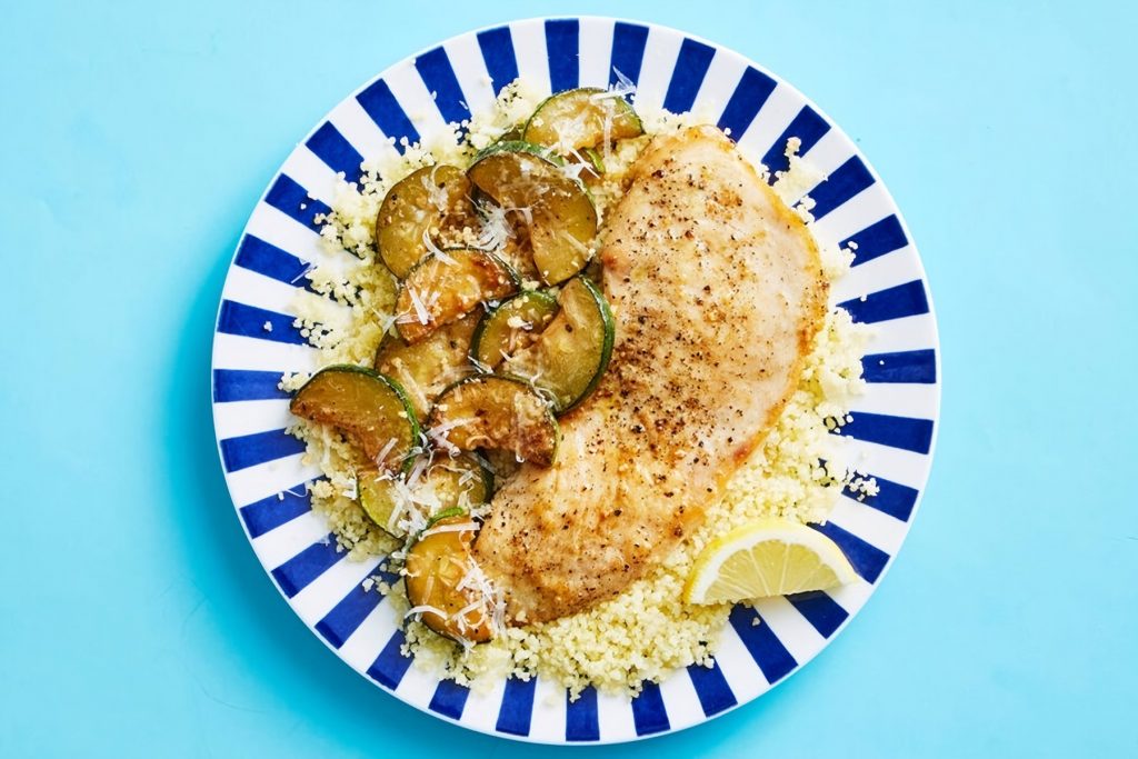 Chicken with Lemon & Courgette Couscous