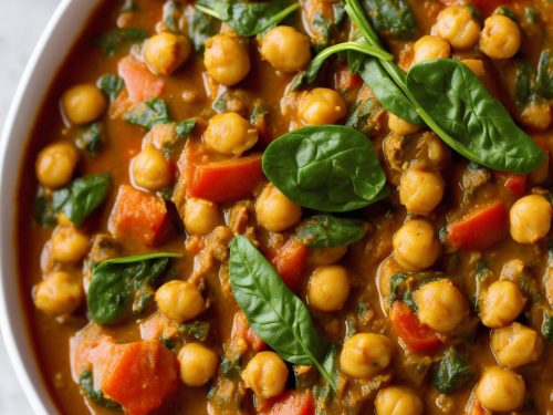 Chickpea, Tomato & Spinach Curry