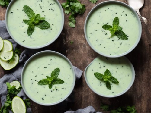 Chilled Minty Courgette Soup