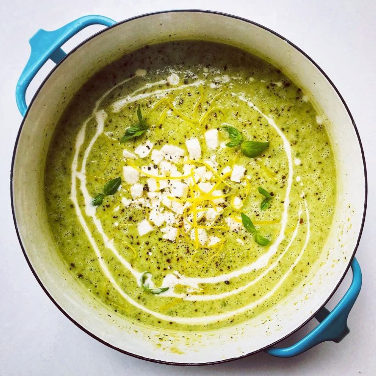 Chilled Minty Courgette Soup Recipe