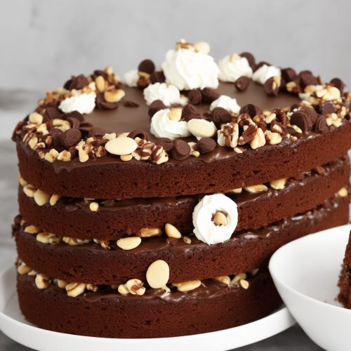 Chocolate and Nut Sundae Cake Recipe