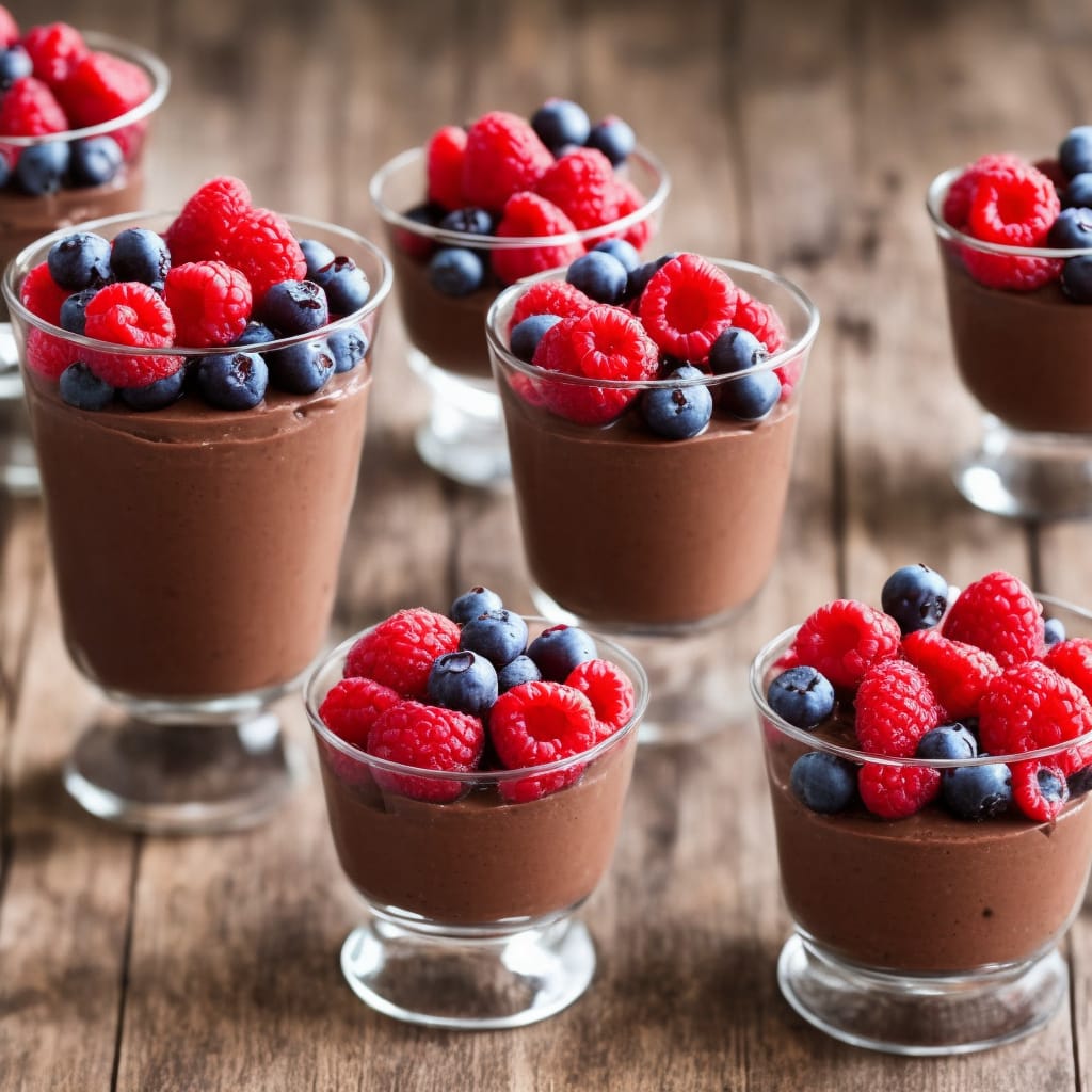 Chocolate & Berry Mousse Pots
