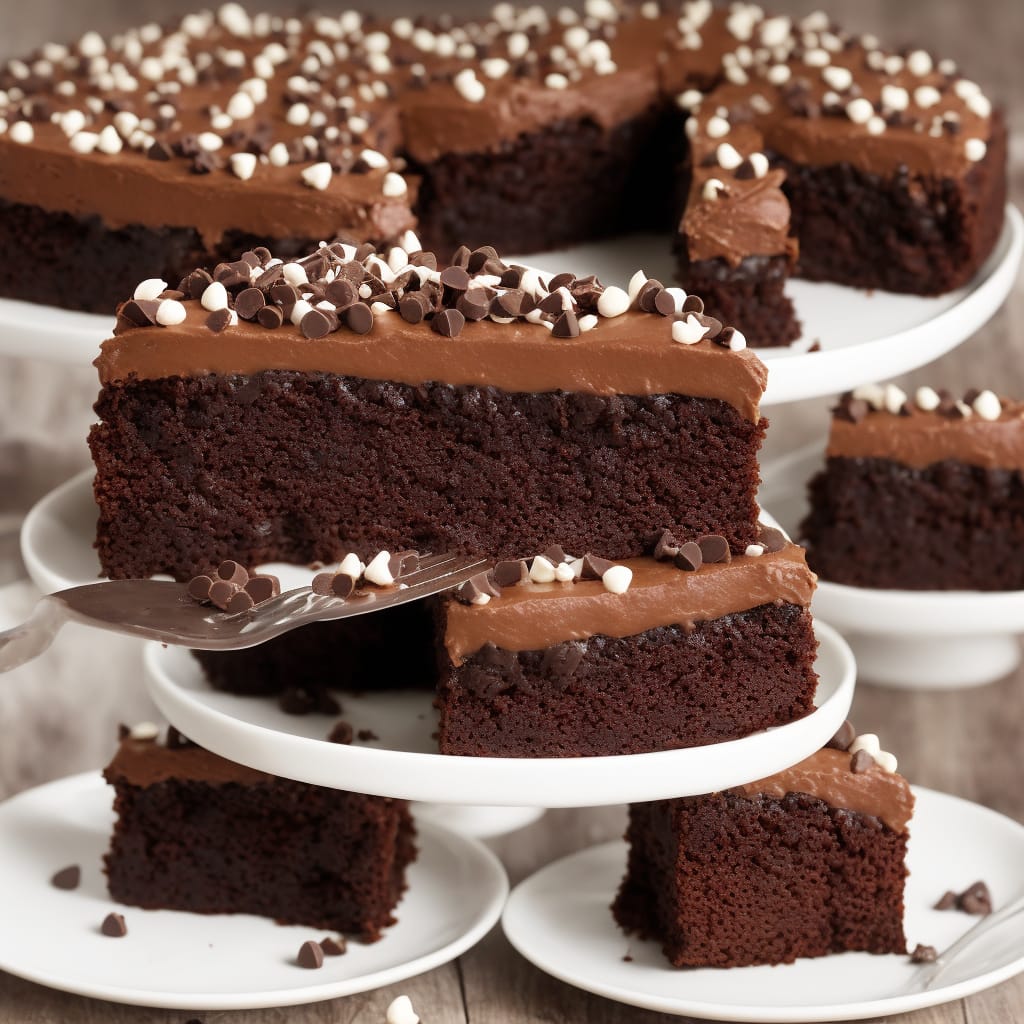 Easy chocolate brownie cake recipe