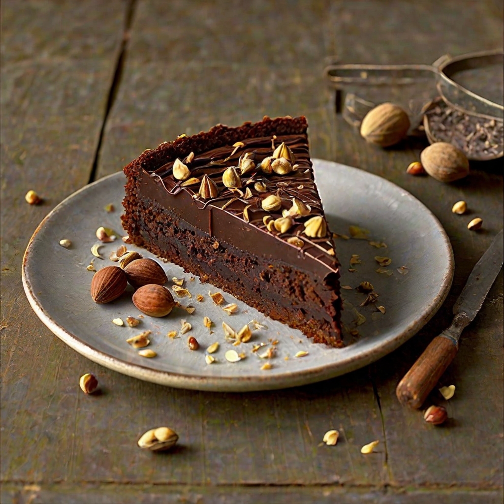 Chocolate, Cardamom & Hazelnut Torte