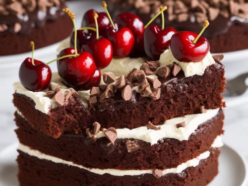 Chocolate Cherry Bakewell Cake