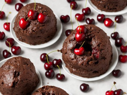 Chocolate & Cherry Christmas Pudding