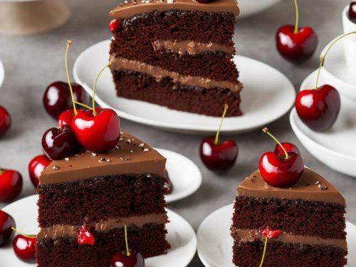 Chocolate Dipped Cherry Cake