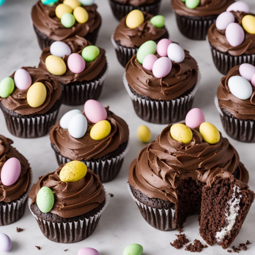 Chocolate Easter Cupcakes