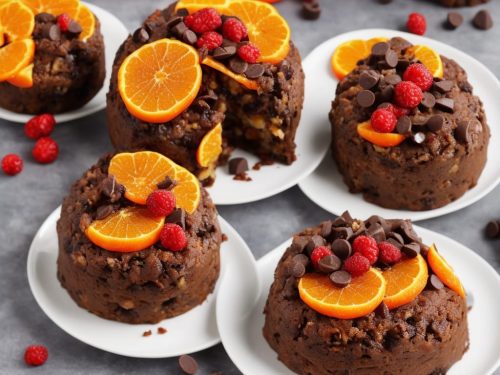 Chocolate, Fruit & Clementine Christmas Pudding
