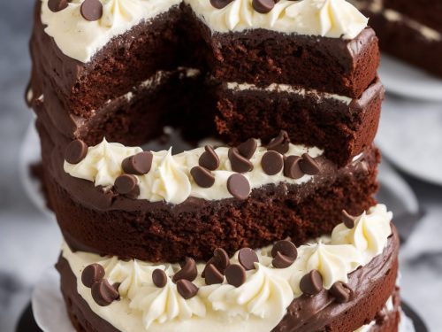 Chocolate Fudge Cake with Angel Frosting