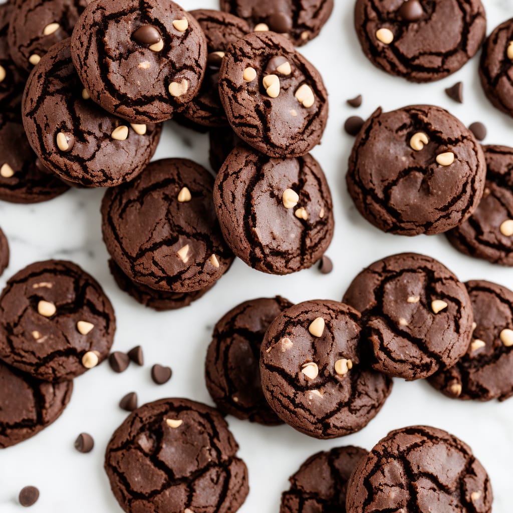 Chocolate Fudge Crinkle Biscuits
