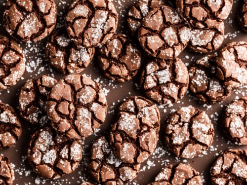 Chocolate Fudge Sprinkle-Crinkle Biscuits