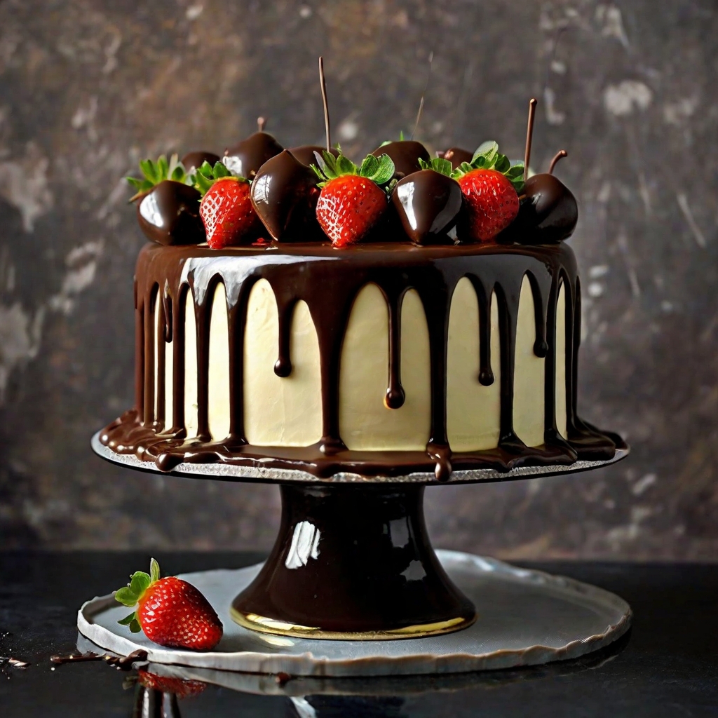 Chocolate Ganache Drip Cake