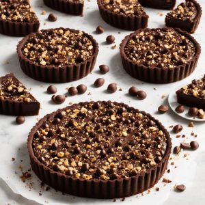 Chocolate & Hazelnut Praline Tart