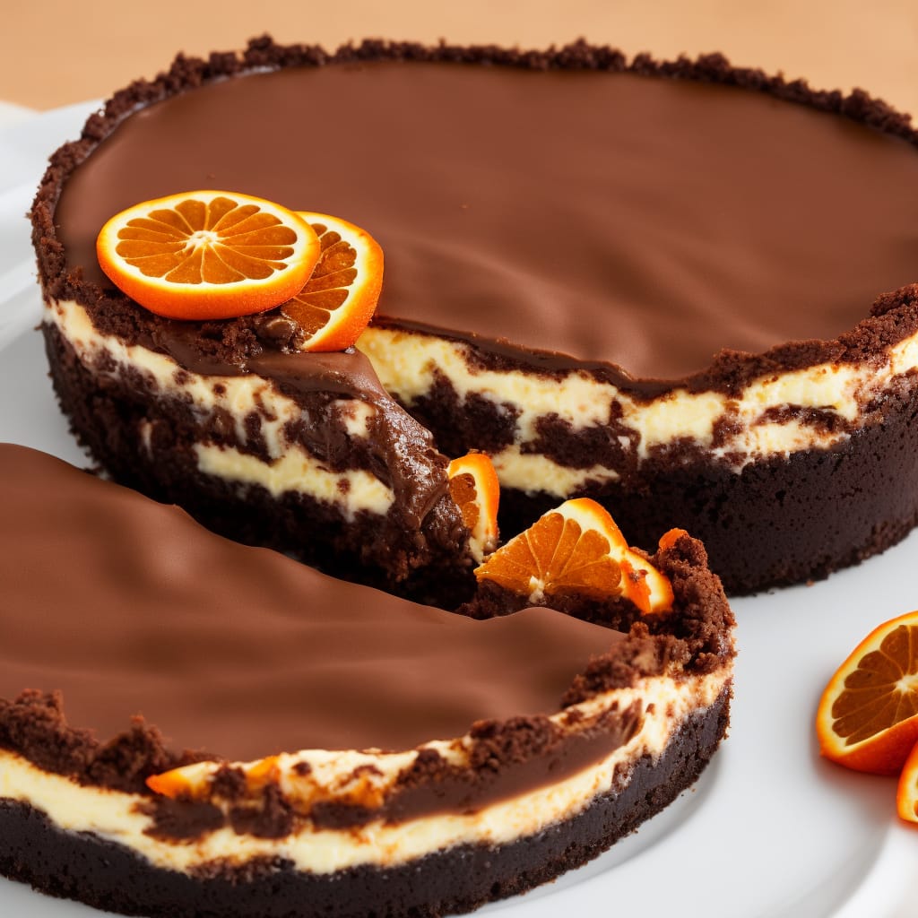 Chocolate Orange Baked Cheesecake