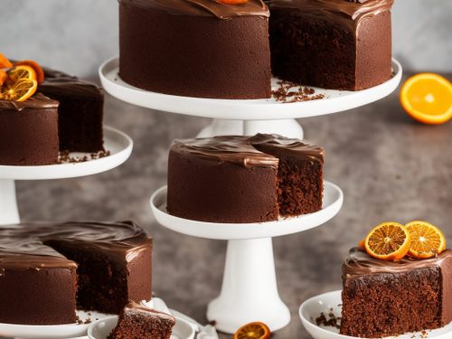 Chocolate Orange & Grand Marnier Truffle Cake